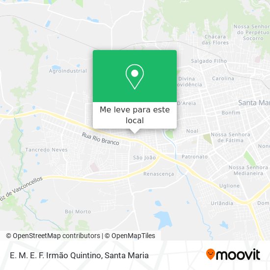 E. M. E. F. Irmão Quintino mapa