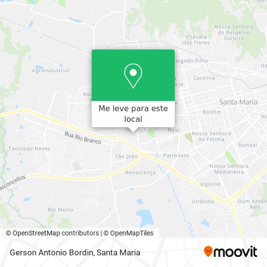 Gerson Antonio Bordin mapa