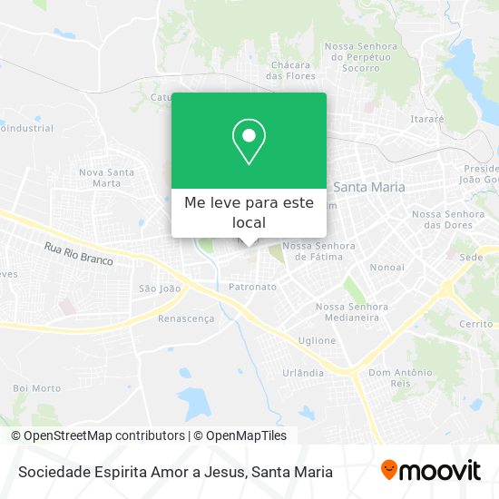 Sociedade Espirita Amor a Jesus mapa