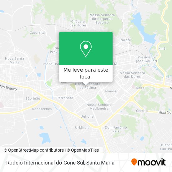 Rodeio Internacional do Cone Sul mapa