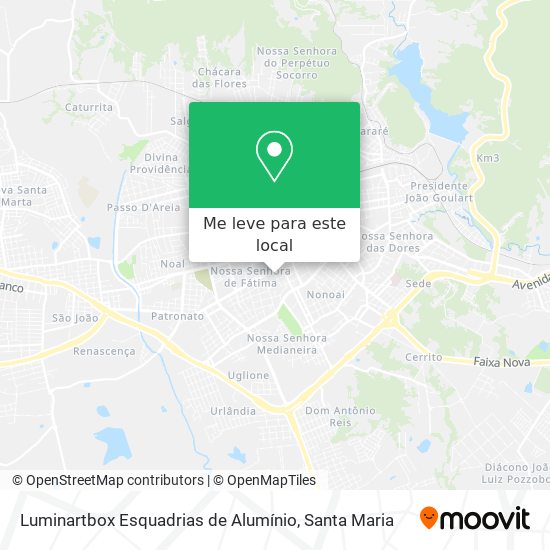 Luminartbox Esquadrias de Alumínio mapa