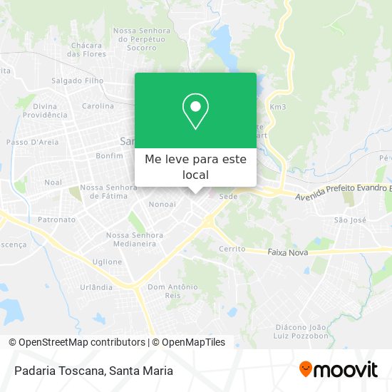 Padaria Toscana mapa