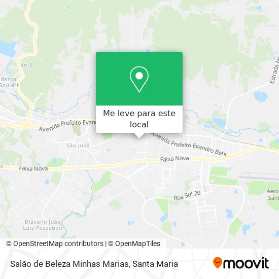 Salão de Beleza Minhas Marias mapa