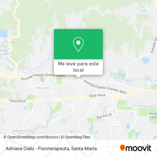 Adriana Cielo - Fisioterapeuta mapa