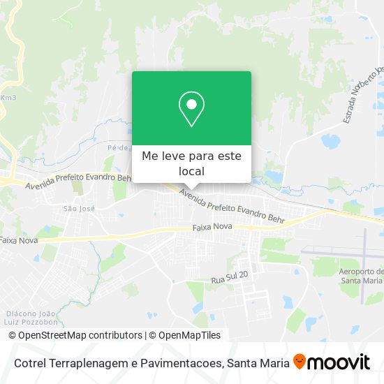 Cotrel Terraplenagem e Pavimentacoes mapa