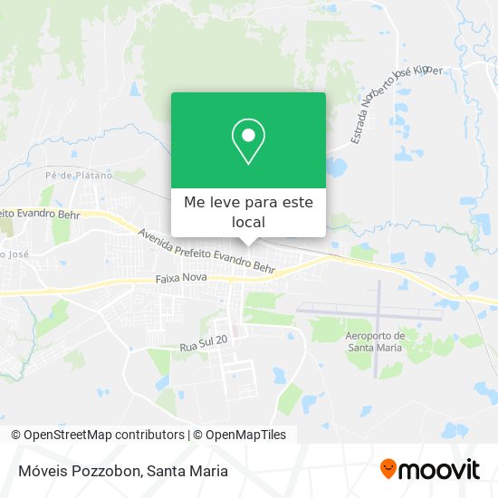 Móveis Pozzobon mapa