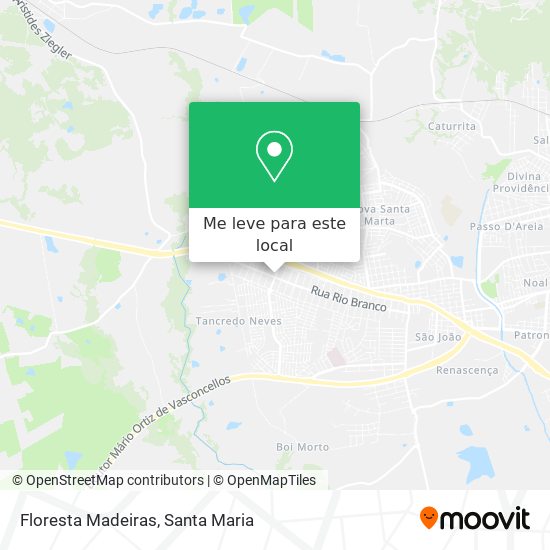 Floresta Madeiras mapa