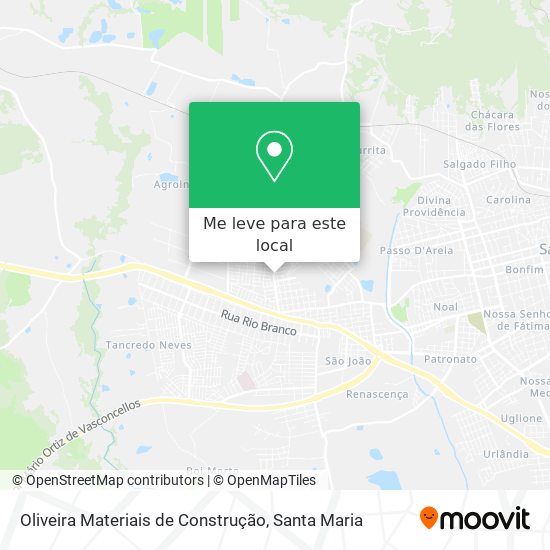 Oliveira Materiais de Construção mapa