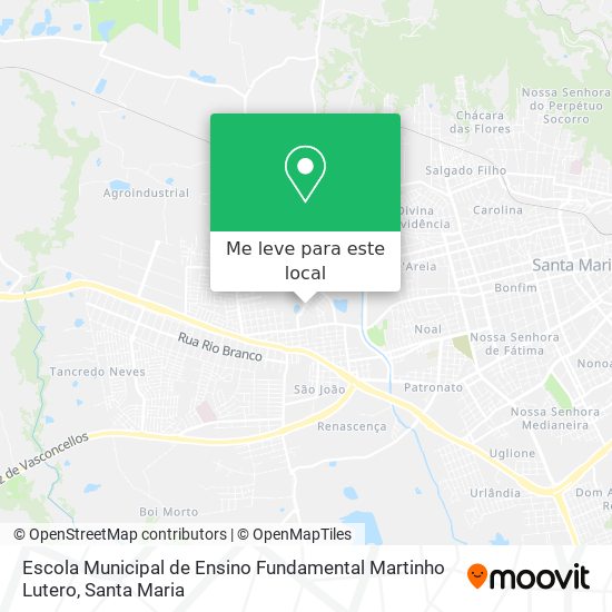 Escola Municipal de Ensino Fundamental Martinho Lutero mapa
