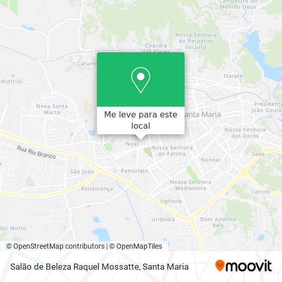 Salão de Beleza Raquel Mossatte mapa