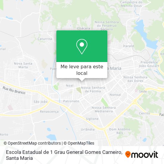 Escola Estadual de 1 Grau General Gomes Carneiro mapa
