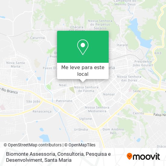 Biomonte Assessoria, Consultoria, Pesquisa e Desenvolviment mapa