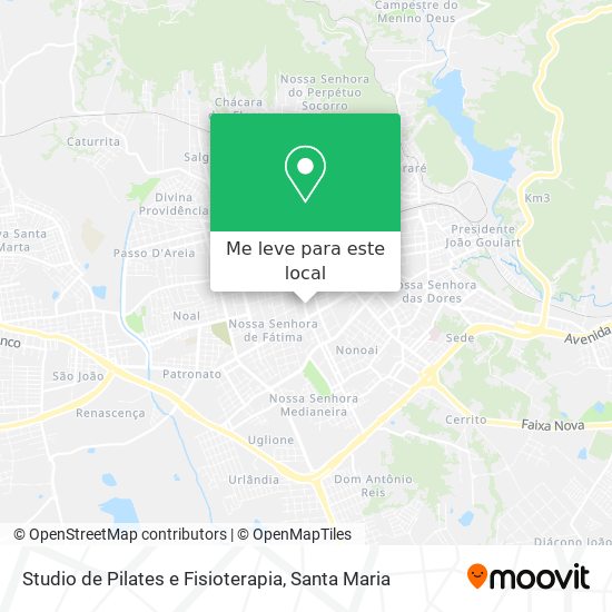 Studio de Pilates e Fisioterapia mapa