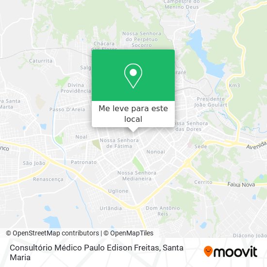 Consultório Médico Paulo Edison Freitas mapa