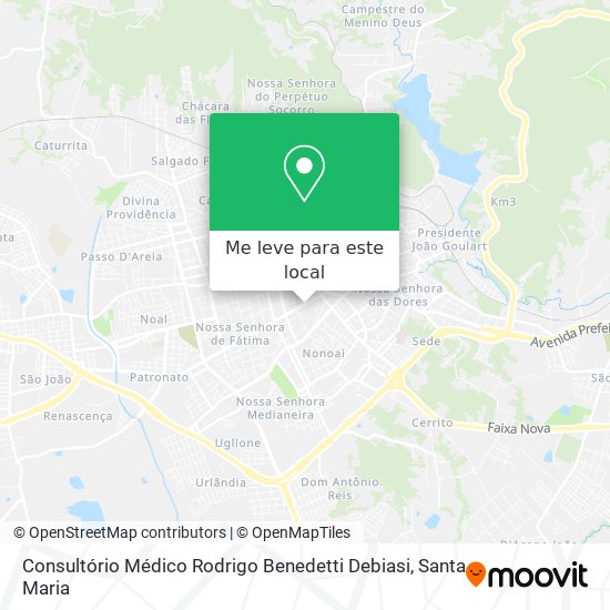 Consultório Médico Rodrigo Benedetti Debiasi mapa