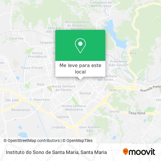 Instituto do Sono de Santa Maria mapa