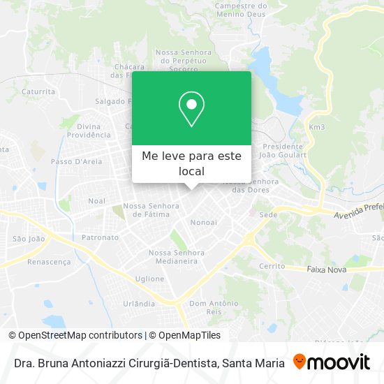 Dra. Bruna Antoniazzi Cirurgiã-Dentista mapa