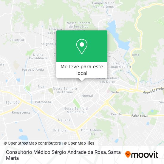 Consultório Médico Sérgio Andrade da Rosa mapa