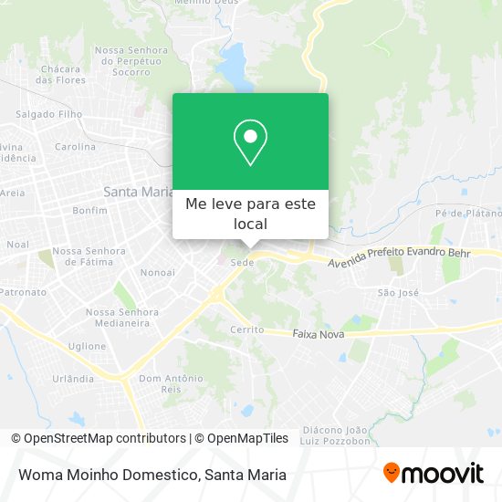 Woma Moinho Domestico mapa