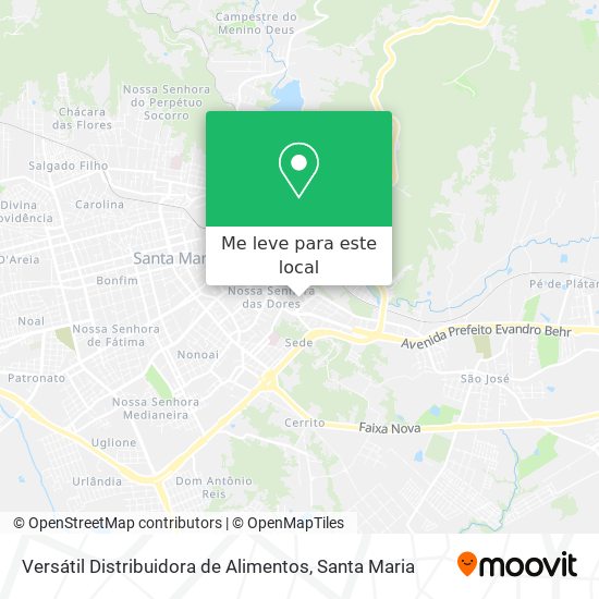 Versátil Distribuidora de Alimentos mapa