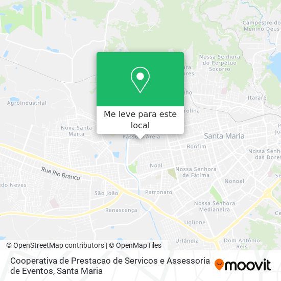 Cooperativa de Prestacao de Servicos e Assessoria de Eventos mapa