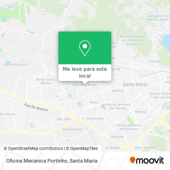 Oficina Mecanica Portinho mapa