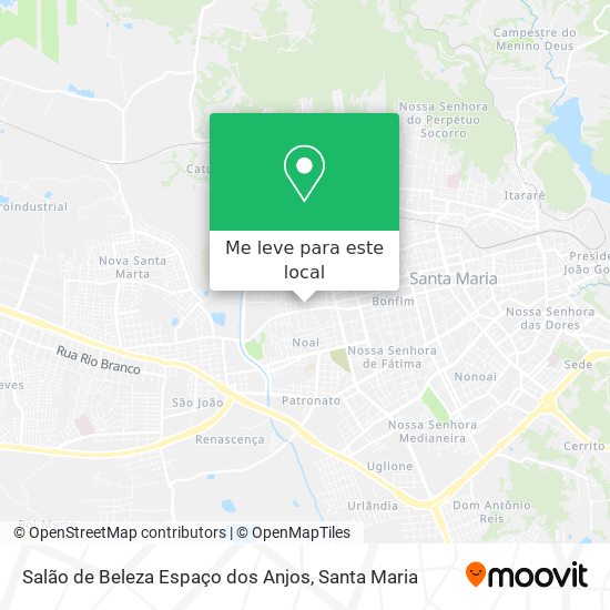 Salão de Beleza Espaço dos Anjos mapa