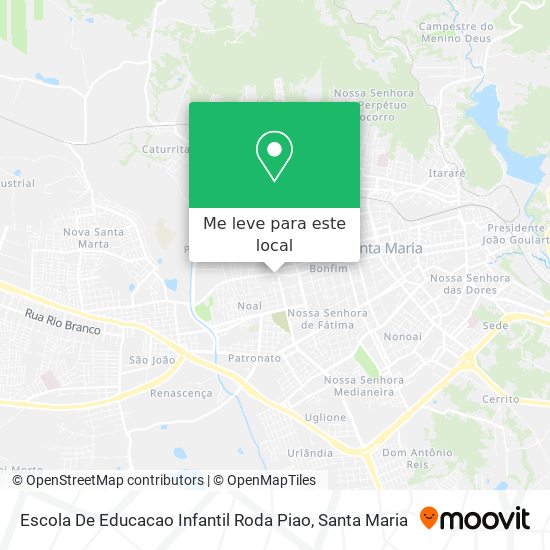 Escola De Educacao Infantil Roda Piao mapa