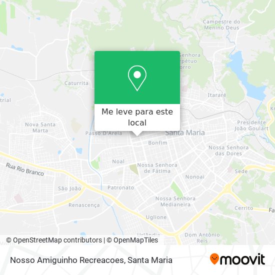 Nosso Amiguinho Recreacoes mapa