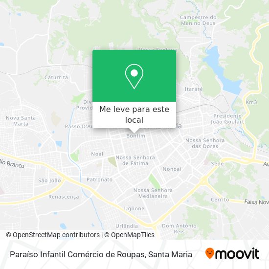 Paraíso Infantil Comércio de Roupas mapa