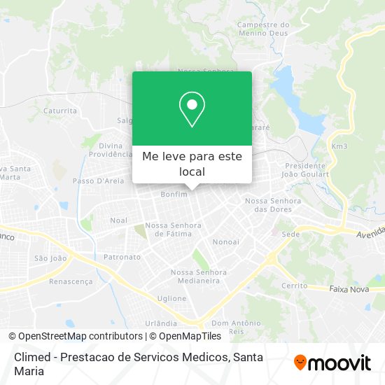 Climed - Prestacao de Servicos Medicos mapa