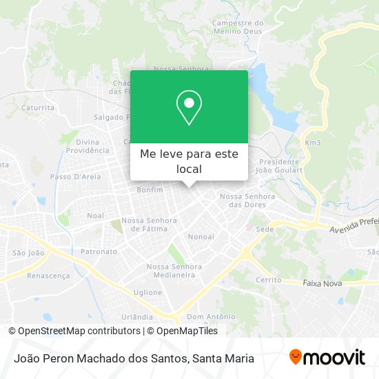 João Peron Machado dos Santos mapa