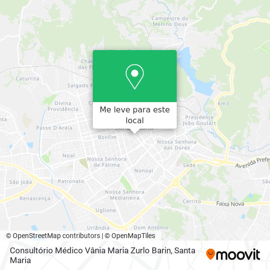 Consultório Médico Vânia Maria Zurlo Barin mapa