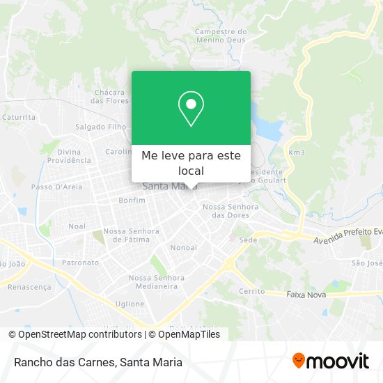 Rancho das Carnes mapa