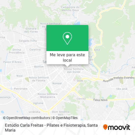 Estúdio Carla Freitas - Pilates e Fisioterapia mapa