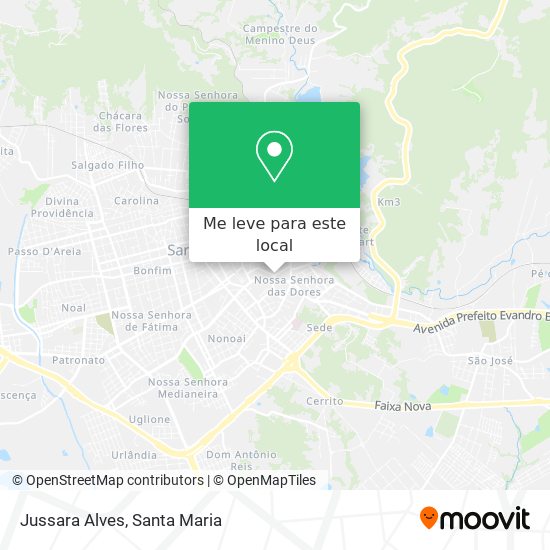 Jussara Alves mapa