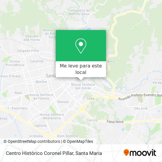 Centro Histórico Coronel Pillar mapa