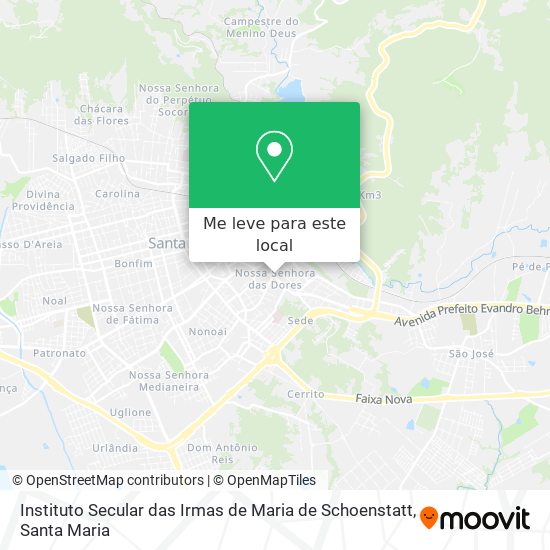 Instituto Secular das Irmas de Maria de Schoenstatt mapa