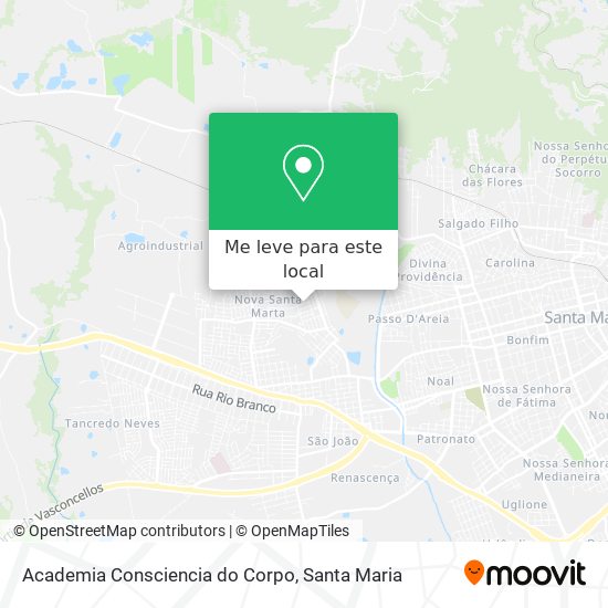 Academia Consciencia do Corpo mapa