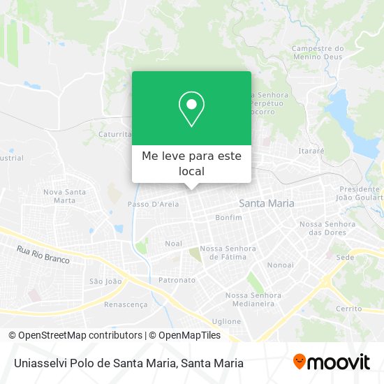 Uniasselvi Polo de Santa Maria mapa