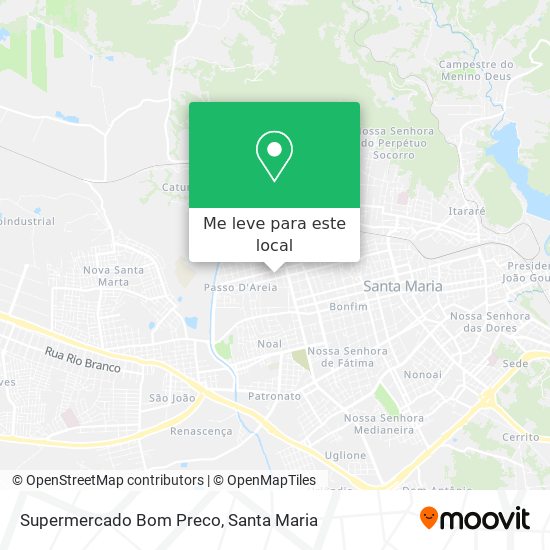 Supermercado Bom Preco mapa