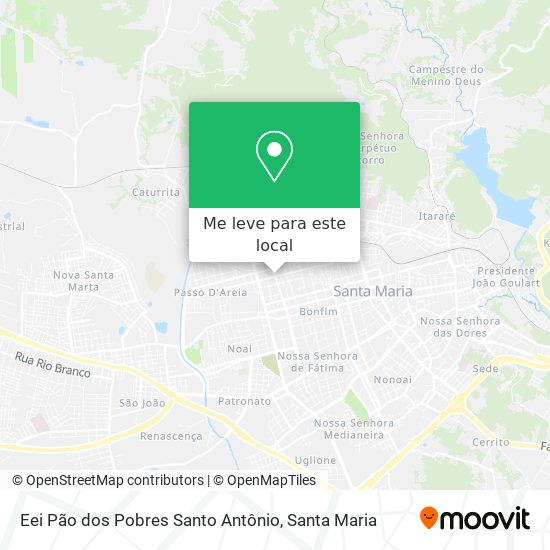 Eei Pão dos Pobres Santo Antônio mapa