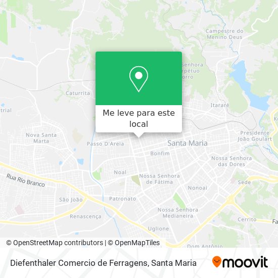 Diefenthaler Comercio de Ferragens mapa