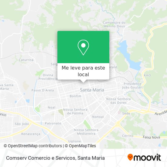 Comserv Comercio e Servicos mapa