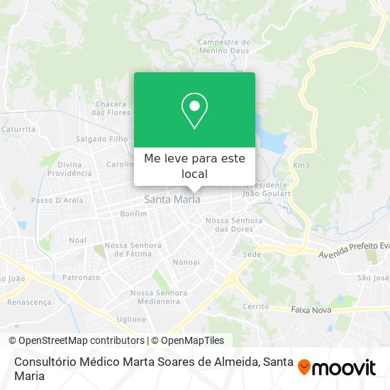 Consultório Médico Marta Soares de Almeida mapa