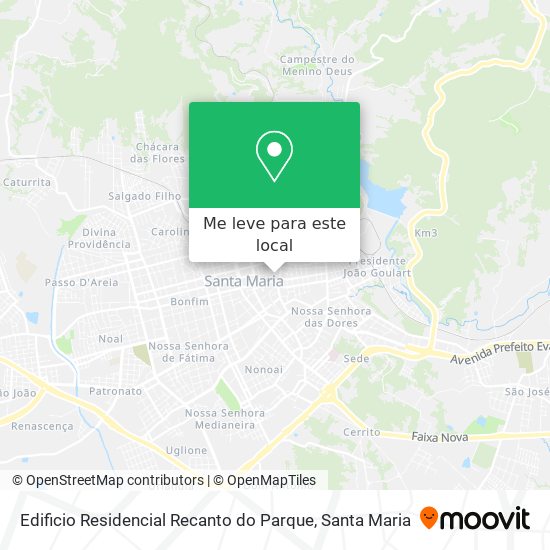 Edificio Residencial Recanto do Parque mapa