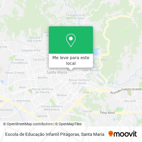 Escola de Educação Infantil Pitágoras mapa