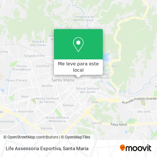 Life Assessoria Esportiva mapa