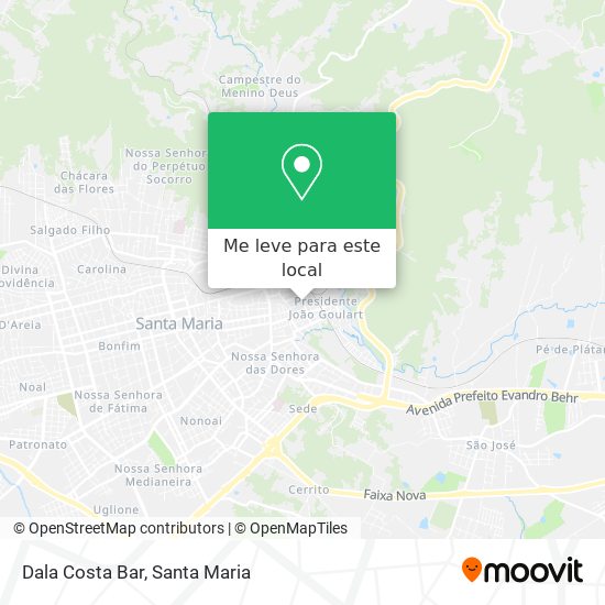Dala Costa Bar mapa