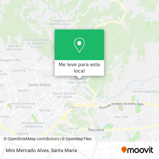 Mini Mercado Alves mapa